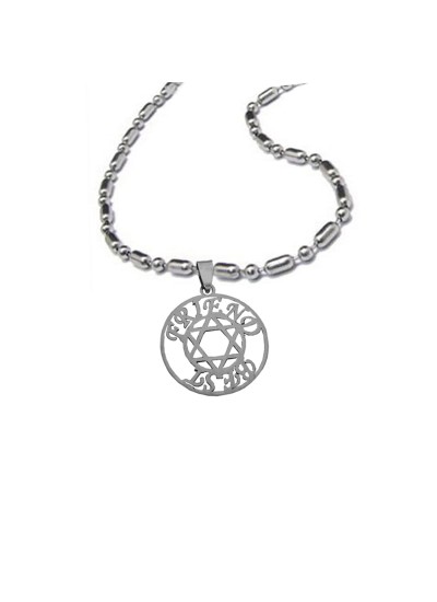 Menjewell "BEST FRIEND" In Pentagram Design Pendant For Men & Boys